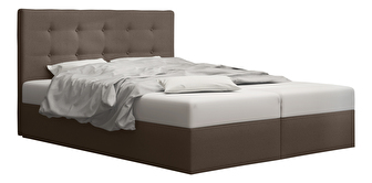 Manželská posteľ  Boxspring 180 cm Duel 1 (hnedá) (s matracom a úložným priestorom)