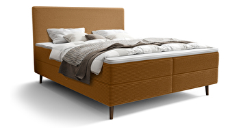 Jednolôžková posteľ 120 cm Napoli Comfort (karamelová) (s roštom, s úl. priestorom)