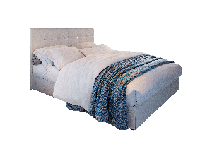Kontinentálna posteľ 180 cm Karen (béžová) (s matracom a úložným priestorom)