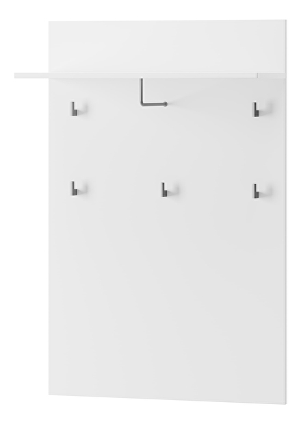 Vešiakový panel Sallosa 20 (biela + lesk biely)