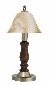 Stolová lampa Rustic 3 7092 (bronzová + orech vlašský + hnedá )