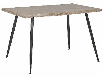 Jedálenský stôl LORDAO (prírodná + čierna) (pre 4 osoby)