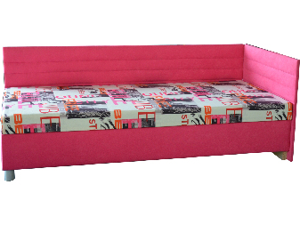 Jednolôžková posteľ (váľanda) 90 cm Emil 2 (so 7-zónovým matracom lux) (P)