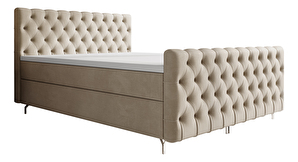 Jednolôžková posteľ 120 cm Clinton Comfort (béžová) (s roštom, s úl. priestorom)