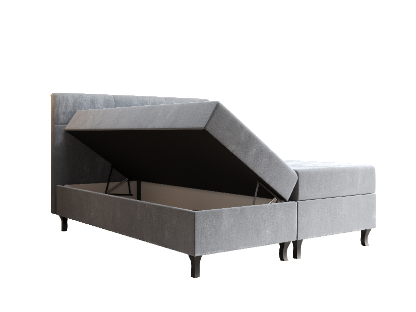 Manželská posteľ Boxspring 180 cm Lumba Comfort (bordová) (s matracom a úložným priestorom)