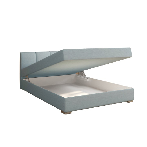 Jednolôžková posteľ Boxspring 120 cm Rhoni (mentolová) (s roštom, matracom a úl. priestorom)