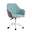 Kancelárska stolička Senta (mentolová + sivá)