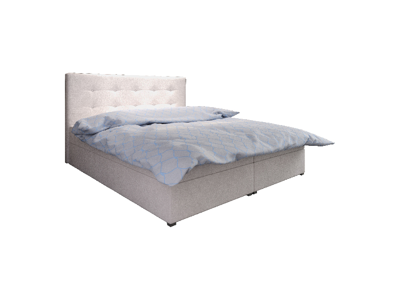 Manželská posteľ Boxspring 180 cm Fade 1 Comfort (béžová) (s matracom a úložným priestorom)