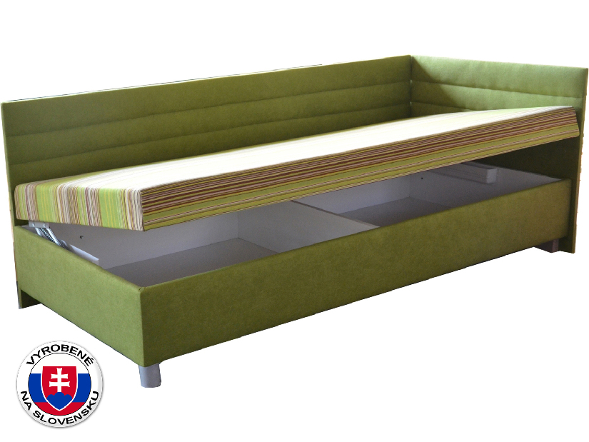 Jednolôžková posteľ (váľanda) 100 cm Emil 2 (so sendvičovým matracom) (P)