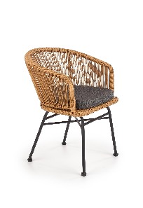 Záhradná stolička Zifra (prírodná + sivá)