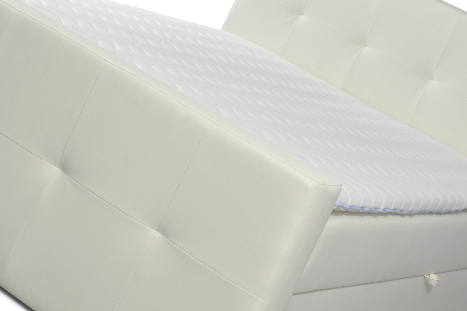 Jednolôžková posteľ Boxspring 120 cm Annira (biela)