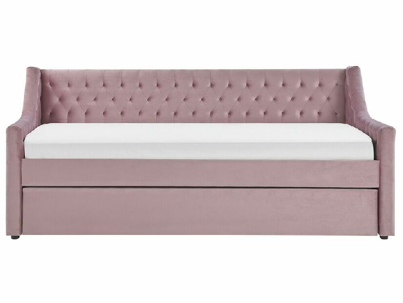 Rozkladacia posteľ 90x200 cm Maisha (ružová)