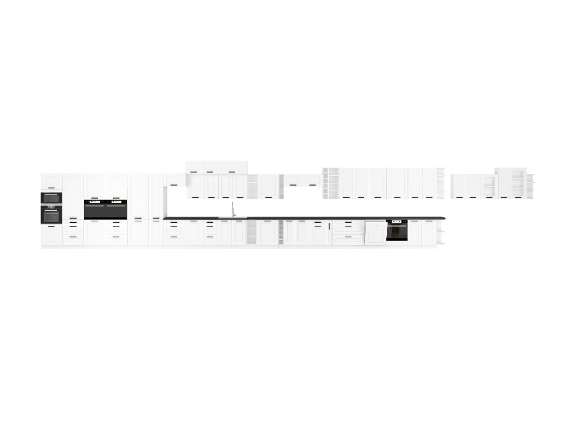 Horná policová skrinka Lesana 1 (biela) 30 G-72 OTW 