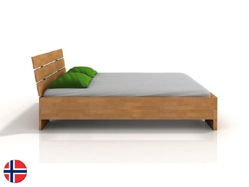 Manželská posteľ 200 cm Naturlig Lorenskog High BC (buk)