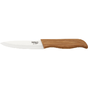 Kuchynský nôž Lamart Bamboo 10cm (hnedá)