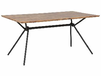 Jedálenský stôl AMSTARO (tmavé drevo) (pre 6 osôb)
