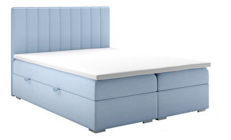 Kontinentálna posteľ 180 cm Ranaly (modrá) (s úložným priestorom)