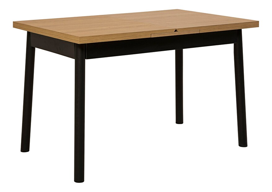 Rozkladací jedálenský stôl (pre 6 osôb) Oleander (Čierna)
