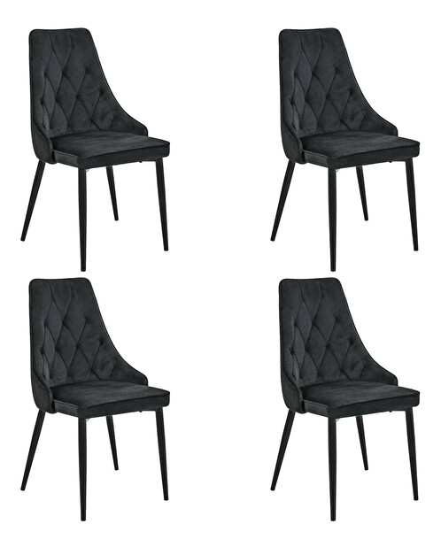 Jedálenská stolička Selvaraj II (čierna)