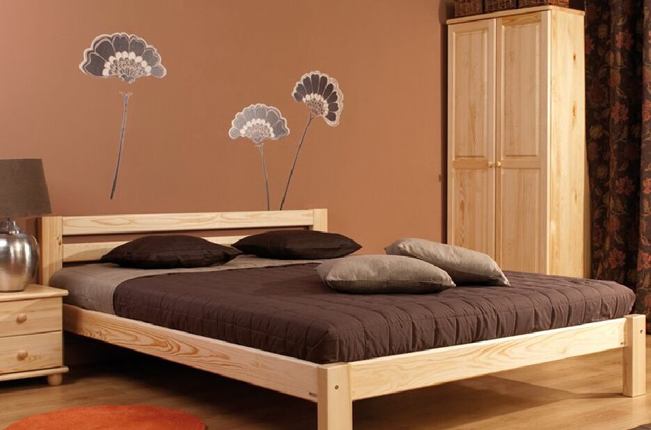 Jednolôžková posteľ 100 cm LK 125 (masív)