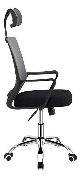 Kancelárska stolička Dekan (svetlosivá + čierna)