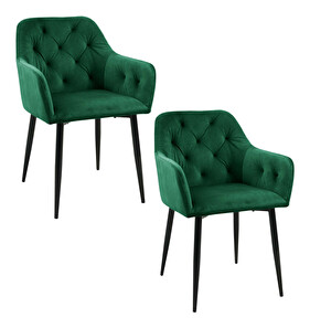 Jedálenská stolička Satya (tmavo zelená)