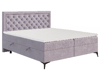 Kontinentálna posteľ 140 cm Lavande (levanduľová) (s matracom a úl. priestorom)