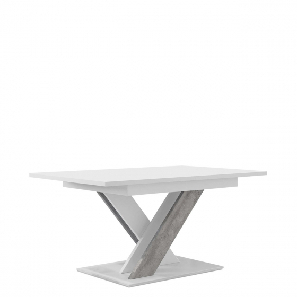 Jedálenský stôl Lezuma (biela + betón) *bazár