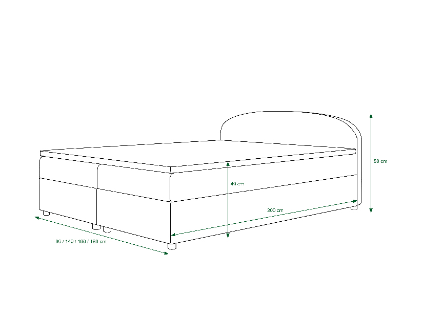 Manželská posteľ Boxspring 180 cm Brick (tmavohnedá + vzor kvet) (s matracom a úložným priestorom)