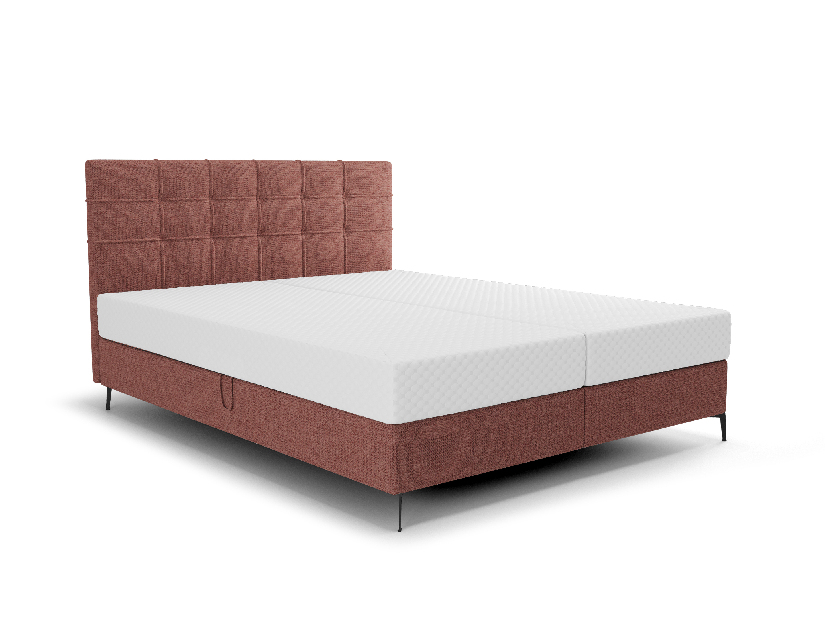 Jednolôžková posteľ 120 cm Infernus Comfort (terakota) (s roštom, s úl. priestorom)