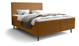 Manželská posteľ 140 cm Napoli Comfort (karamelová) (s roštom, s úl. priestorom)
