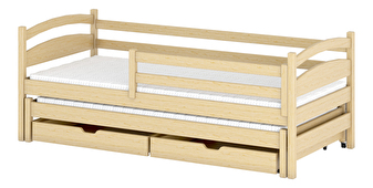 Detská posteľ 80 x 180 cm Tiana (s roštom a úl. priestorom) (borovica)