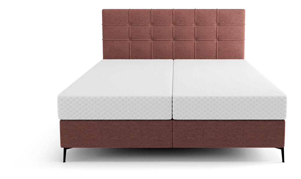 Jednolôžková posteľ 120 cm Infernus Comfort (terakota) (s roštom, s úl. priestorom)