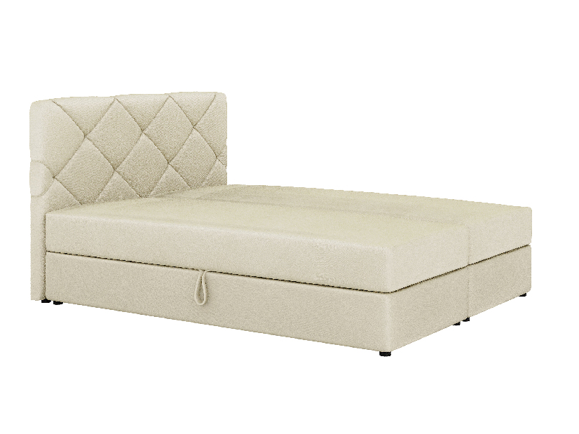 Kontinentálna posteľ 140x200 cm Karum Comfort (béžová) (s roštom a matracom)