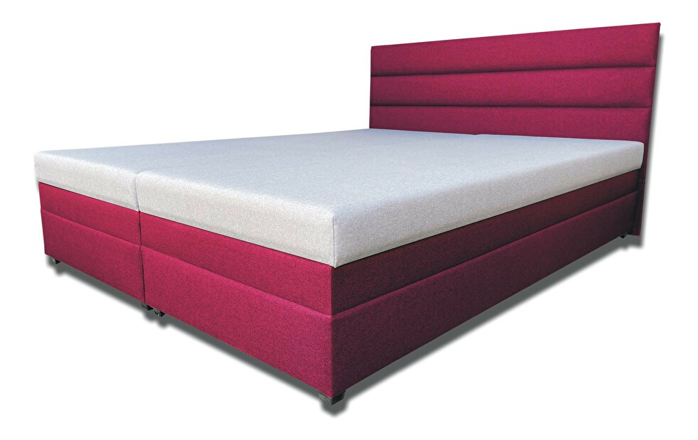 Manželská posteľ 160 cm Rebeka (so sendvičovými matracmi) (fuksia)