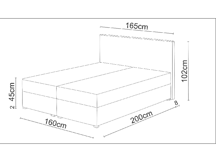 Manželská posteľ Boxspring 180 cm Fade 3 (tmavohnedá) (s matracom a úložným priestorom)