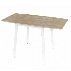 Jedálenský stôl Mizar (pre 4 osoby) (dub sonoma + biela)