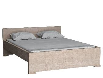 Manželská posteľ 160 cm Vega 19 (s roštom) (dub santana svetlý)