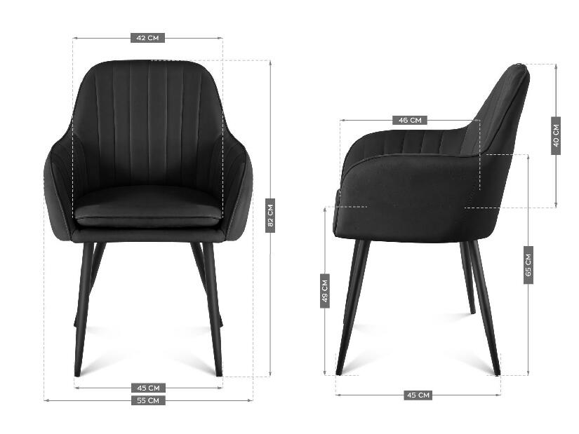 Jedálenská stolička Pamper 6 (čierna)