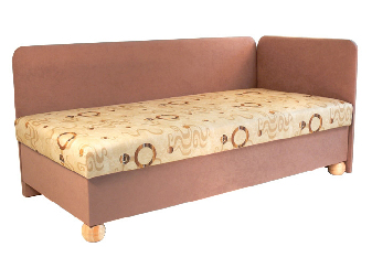 Jednolôžková posteľ (váľanda) 80 cm Sarita (so sendvičovým matracom) (P)
