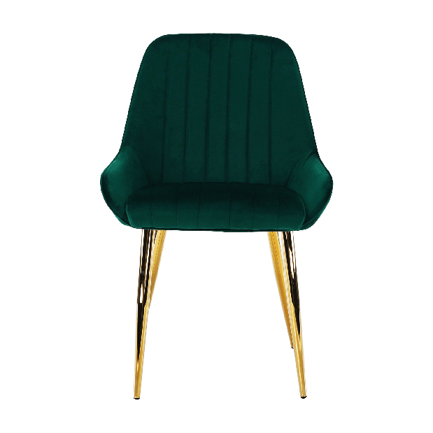 Jedálenská stolička Soddy (smaragdová + zlatá)