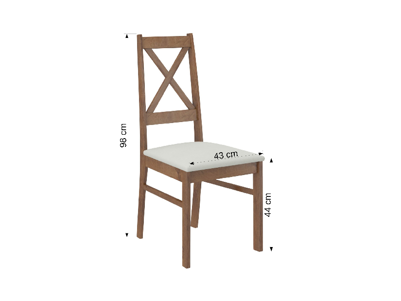 Jedálenská stolička Raviel38 (dub sonoma + kronos 27132)