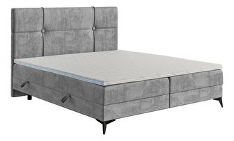 Kontinentálna posteľ 160 cm Nivela (betón) (s matracom a úl. priestorom)