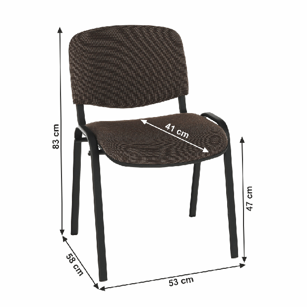 Konferenčná stolička Isior (hnedá)