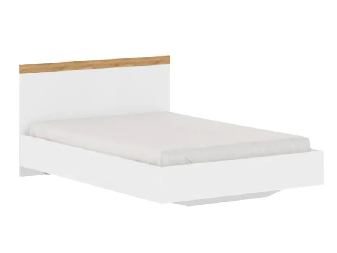 Jednolôžková posteľ 120 cm Valgo 120 (biela + dub wotan)