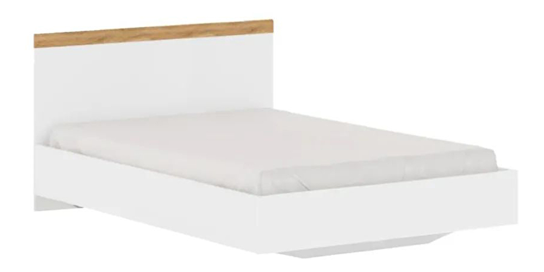 Jednolôžková posteľ 120 cm Valgo 120 (biela + dub wotan)