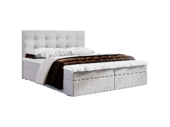 Manželská posteľ  Boxspring 160 cm Fade 2 Comfort (béžová) (s matracom a úložným priestorom)