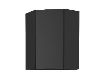 Horná rohová kuchynská skrinka Sobera 60x60 GN 90 1F (čierna) 