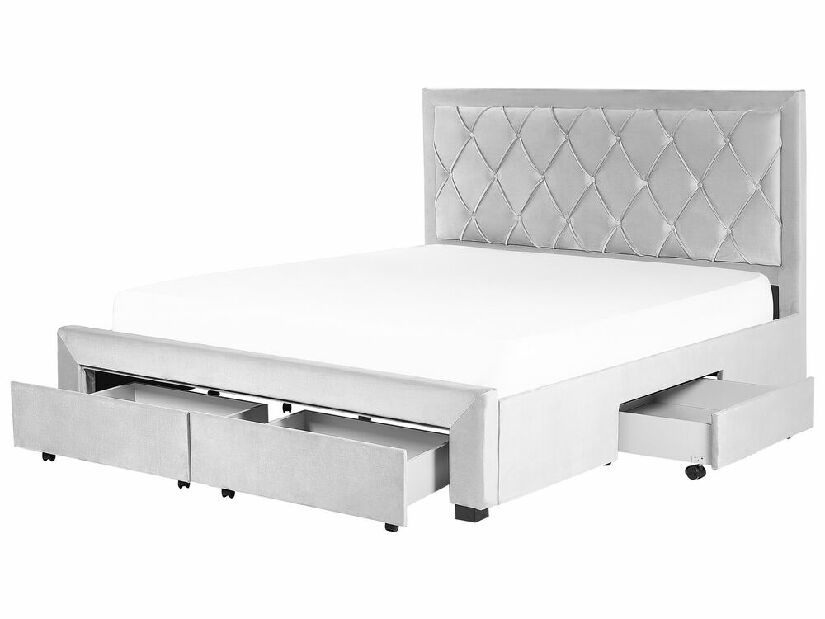 Manželská posteľ 180 cm Levi (sivá)