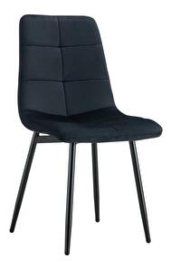 Jedálenská stolička Damea 1 (čierna + kov) 